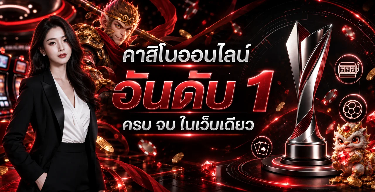 ภาพรวมคาสิโนออนไลน์ เฮงดี888 โทนแดงดำ